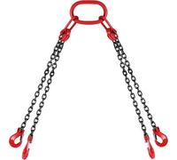 Eslinga de cadena de elevación resistente con ganchos, 300 cm, capacidad de 8500 libras para minería, puertos y construcción