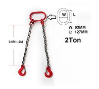 Eslinga de cadena, Eslinga de cadena, 0.5Ton-2T Abrazadera elevadora de tambor Cubo Barril Tanque de aceite Can Eslinga de cadena(40020010-07 2T 1M)