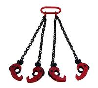 Eslinga de cadena, Eslinga de cadena, 1 tonelada - Elevador de tambor de aceite de hierro de 2 toneladas, abrazadera Cubo de plástico Barril Tanque de aceite Can G80 Eslinga de cadena(40020041 2T)