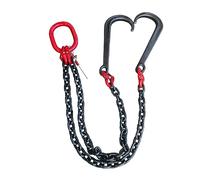 Eslinga de cadena, Eslinga de cadena, 2Ton-5Ton 0.5M-2M Remolque Gancho doble Accesorios for vehículos rescate engrosamiento alta resistencia Para remolque de carga segura(4TX0.5M)