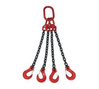Eslinga de cadena, Eslinga de cadena, 5Ton-16Tonx1-4M cuatro patas elevador 4 garras for tambor abrazadera cubo barril tanque aceite puede eslinga Para remolque de carga segura(6.4TONX1M)