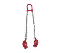 Eslinga de cadena, eslinga de elevación 2T 0,5 M dos patas elevador de cadena de 2 garras for elevador de tambor abrazadera cubo barril tanque de aceite puede cadena eslinga herramientas de elevación