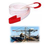 Eslinga de elevación de Alta Resistencia de 2 a 10 toneladas - Correa de Tejido de poliéster for grúas, montacargas y Aparejos industriales(3T-250cm/8.2ft)