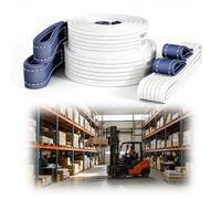 Eslinga de elevación de Red de Doble Ojo Resistente - Correa de Capacidad de 1 tonelada y 2 toneladas for grúa, elevación, extracción de árboles y Remolque(8T-5 Meters)