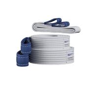 Eslinga de elevación Resistente de 1T/2T/3T/5T/8T/10T con Doble Ojal Reforzado for grúas, montacargas, Aparejos de árboles y Remolque.(8Ton-4 Meters)