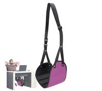 Eslinga de pie para viajes en avión, hamaca de pie ajustable debajo del escritorio, hamaca para pies, reposapiés de viaje para vuelos largos, hamaca de escritorio para pies, cómoda hamaca de avión