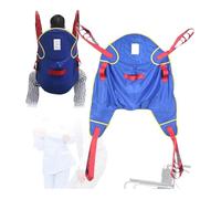 Eslinga de transferencia, Arnés para traslados, Con soporte para la cabeza y patas divididas, reutilizable(Large)