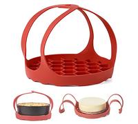 Eslinga de vapor y silicona, 1 pieza antiadherente portátil, rejilla de vapor, antiquemaduras, eslinga de silicona para olla a presión, accesorios de cocina esenciales