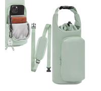 Eslinga para botella de agua, ajustable aislada con bolsillo, soporte para botella de agua, para gimnasio, senderismo, viajes, al aire libre, playa, oficina, escuela, coche, crucero, caminar