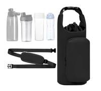 Eslinga para botella de agua, transportador con cordón aislado con bolsillo, correa para botella de agua, para gimnasio, senderismo, viajes, al aire libre, playa, oficina, escuela, coche, crucero