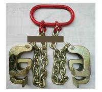 Eslingas De Cadena 1 tonelada for Elevador de Tambor de Hierro de 2 barriles, Abrazadera Colgante de Clip, Gancho de Eslinga de Cadena de Barril de Tambores(40020030)