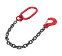 Eslingas De Cadena Eslinga de Cadena elevación Acero al manganeso con Gancho, Equipo construcción, Impermeable, Resistente a la corrosión, una Sola Pata for Uso intensivo