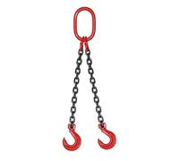 Eslingas De Cadena Eslinga de Cadena elevación Acero al manganeso G80, Capacidad 2, 3 y 4 toneladas, con Gancho eslabón Maestro for Aplicaciones grúa(2T 1m)