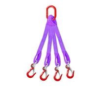 Eslingas de elevación de 2 toneladas con ganchos, juegos completos de mosquetones for grúa móvil(2TX3M 1Leg)