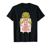 Eslizón Orejirrojo Save The Red Eared Slider Camiseta