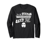 Eslogan de Stormtrooper Helmet I'm The Crazy Fan Manga Larga