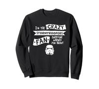 Eslogan de Stormtrooper Helmet I'm The Crazy Fan Sudadera
