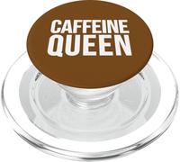 Eslogan Divertido para Amantes del café Caffeine Queen PopSockets PopGrip para MagSafe