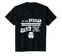 Eslogan Infantil con el Lema «Soy un Fan Loco» del Casco Stormtrooper Camiseta