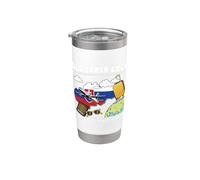 Eslovaquia Crew Family Vacation Tour Viaje Viaje Coincidencia Vaso térmico de acero inoxidable de doble pared