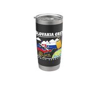 Eslovaquia Crew Family Vacation Tour Viaje Viaje Coincidencia Vaso térmico de acero inoxidable de doble pared