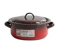 Esmaltaciones La Estrella Fuego - Cacerola esmaltada con Tapa, 20 cm, 2,5 L