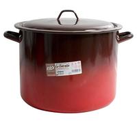 Esmaltaciones La Estrella Fuego - Olla Alta con Tapa, 30 cm, 16 L