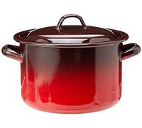 Esmaltaciones La Estrella Fuego - Olla recta con tapa, 18 cm, 2,85 L
