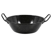 Esmaltaciones La Estrella Jaspeada - Paellera Honda bordoneada, 24 cm, 2,5 L
