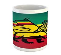 Esmaltada Taza de stoneware Amarillo y Negro Con motivo Taza de gráfico 330ML para Regalo de fin de curso,Regalo de navidad,Regalo para colegas,Regalo de aniversario