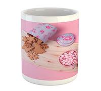 Esmaltada Taza personalizada Multicolor rosa pálido Con textura Taza de gráfico 330ML para Regalo de fin de curso,Desayuno,Casa,Café time