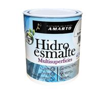 Esmalte Acrilico al Agua Hidroesmalte para metal, madera, acero, etc. (750 ml, Negro Mate)
