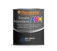 Esmalte Antioxidante ARM - Color Azul Cobalto - 250ml - Superficie Exterior e Interior - Acabado Brillante - Rápido Secado - Excelente Dureza y Resistencia - Duracolor