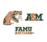 Esmalte con logotipo de Florida A&M University hecho de metal (juego de pines), bronce, sin gemas, bronce, sin piedras preciosas, Bronce, Sin piedras preciosas