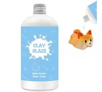 Esmalte de arcilla de secado al aire de 500 ml, barniz de arcilla seca al aire para arcilla de secado al aire, se puede utilizar para evitar grietas, arañazos y desgaste, también puede tener un efecto