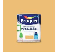 Esmalte de color Acrylic Multisuperficie (Mostaza, Mate, 750 ml, Base de agua)
