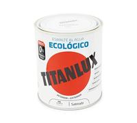 Esmalte de color Eco (Blanco, Satinado, 750 ml, Base de agua)