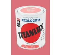 Esmalte de color Eco (Rojo coral, Mate, 750 ml, Base de agua)
