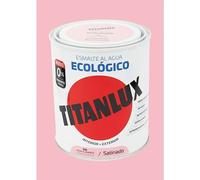 Esmalte de color Eco (Rosa flamingo, Satinado, 750 ml, Base de agua)