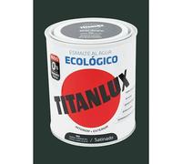 Esmalte de color Eco (Verde carruajes, Satinado, 750 ml, Base de agua)