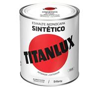 Esmalte de color Sintético (Blanco exter, Brillante, 750 ml, Base disolvente)