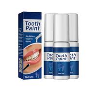 Esmalte de dientes blanco, pintura blanqueadora instantánea y dental, Tooth Paint White, esmalte dental para blanqueamiento óptico instantáneo, pintura de esmalte contra manchas superficiales, fácil