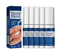 Esmalte de dientes blanco, pintura blanqueadora instantánea y dental, Tooth Paint White, esmalte dental para blanqueamiento óptico instantáneo, pintura de esmalte contra manchas superficiales, fácil