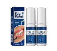 Esmalte de dientes blanco, pintura blanqueadora instantánea y dental, Tooth Paint White, esmalte dental para blanqueamiento óptico instantáneo, pintura de esmalte contra manchas superficiales, fácil