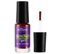 Esmalte de dientes rojo para Halloween, maquillaje rojo, dientes de putrefacción, película SFX Makeup Blood, vampiro sangre artificial, disfraz de payaso, secado rápido, duradero, no destiñe, fácil de