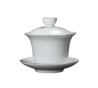 Esmalte de porcelana blanca simple y exquisito para el hogar chino, práctico Kung Fu tres talentos para cubrir el estilo cuenco 6