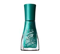 Esmalte de uas azul metlico opaco de larga duracin y secado rpido Crystal Jade Jewel de Sally Hansen Insta-Dri