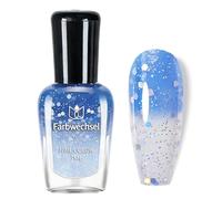 Esmalte de uñas a base de agua de larga duración, color rojo perlado de larga duración, esmalte de uñas para bricolaje, con efecto de cambio de color