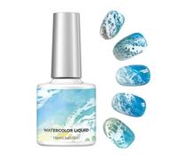 Esmalte De Uñas Acuarela - Pintura Para Arte En Uñas De 10ml,Esmalte Mar | Para Salón, Uso Doméstico, Mujeres, Juventud, Manicura, Espectáculos, Viaje, Boda Y Fiesta