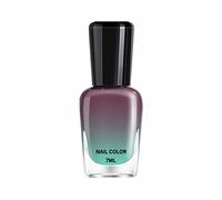 Esmalte de uñas con cambio de temperatura de color de mil colores, secado rápido, gradiente, graso, frío y cálido, decoloración, 7 ml, color blanco (D, talla única)